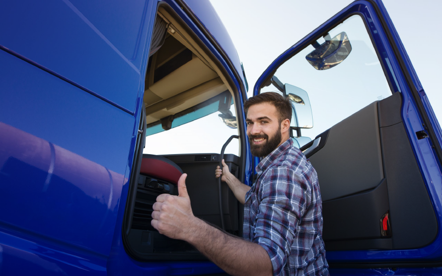 Man at the truck door