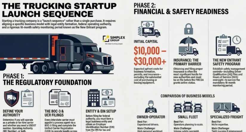 How to Start a Trucking Business in the US